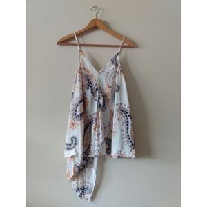 Anthro HD in Paris Asymmetrical  Silk Tank Top - 8